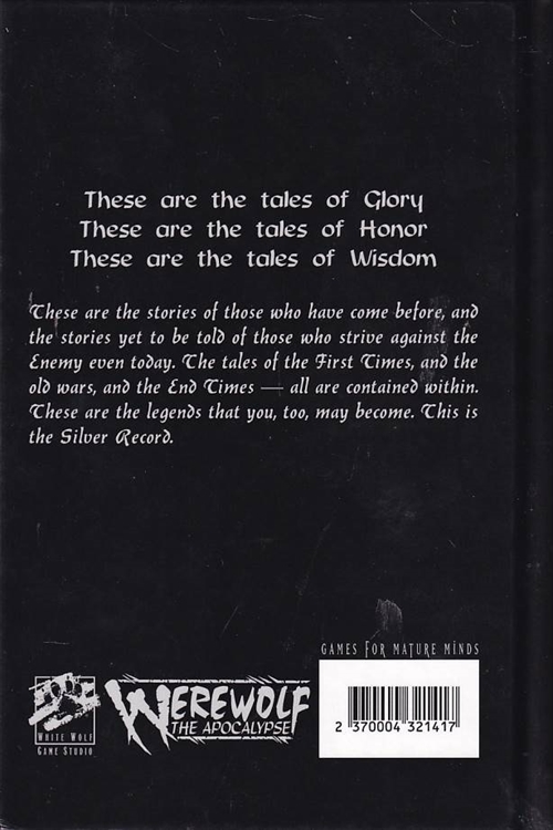 Werewolf the Apocalypse 2nd Edition - The Silver Record (A Grade) (Genbrug)